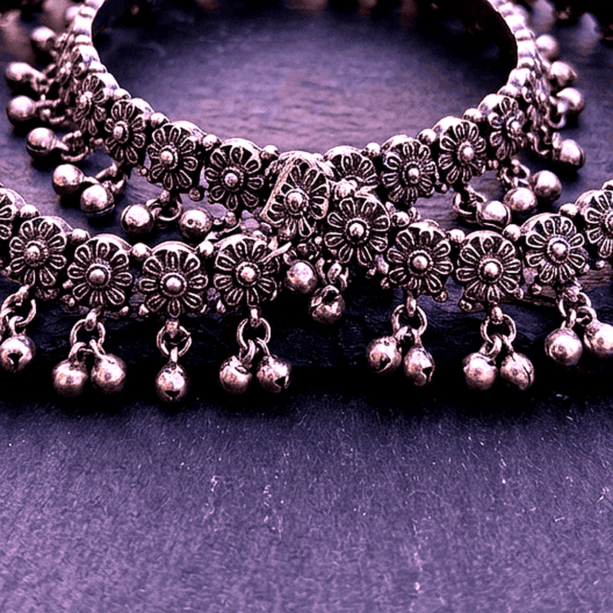 Rose Gold Baguette CZ Diamond Bangles (Pair of 2) - Macro Craftsmanship Detail View