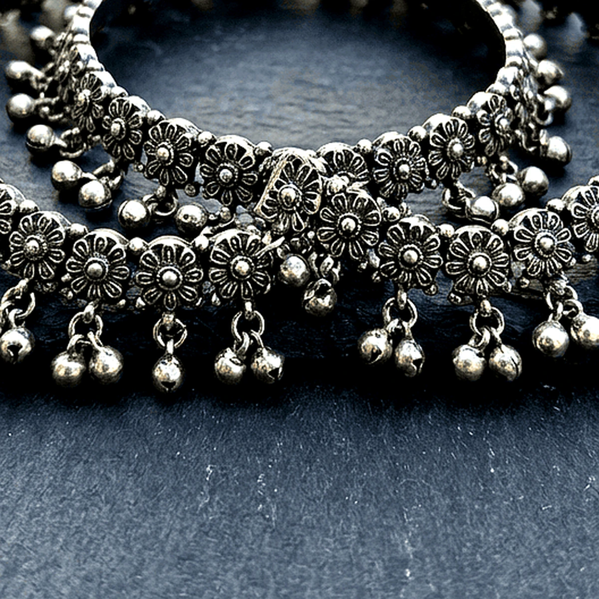 Diamond Cut Daily Bangles - Macro Detail View