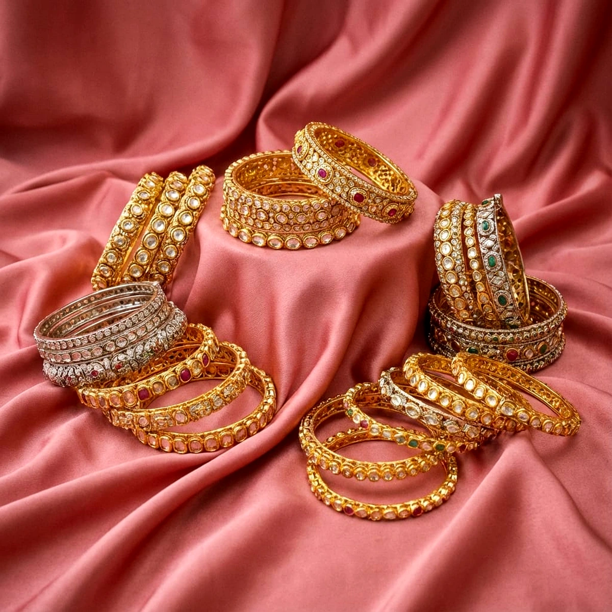 Emerald Green Dulhan Stack - Lifestyle Model View