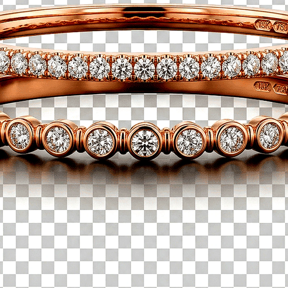 Jaipuri Kundan Floral Ruby & Emerald Bangle Set (Pair of 2) - Macro Craftsmanship Detail View