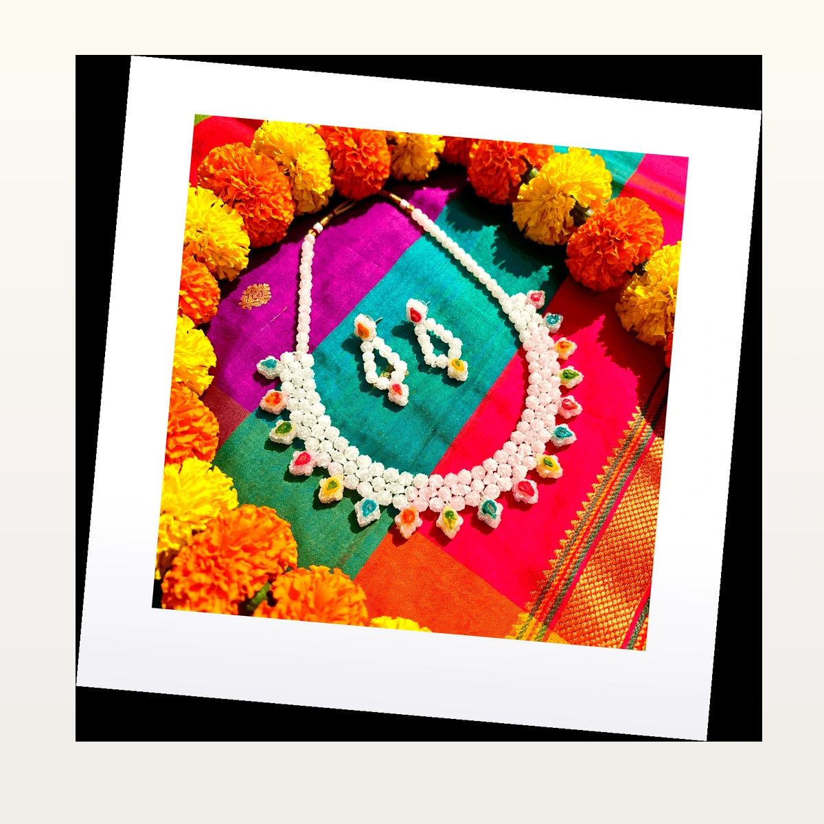 Jaipur Festive Leheriya Stone Studded Lac Bangles (Set of 4) - 45° Hero Perspective View