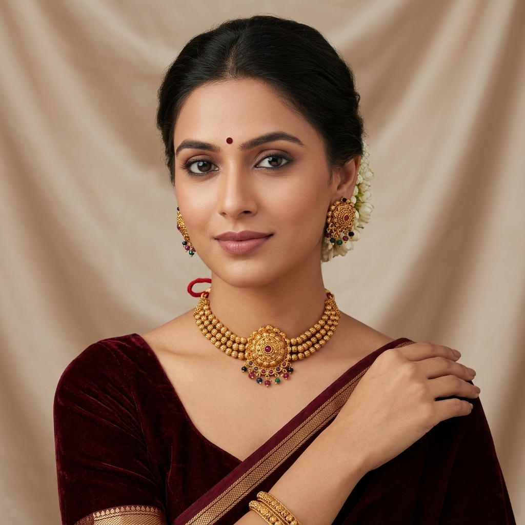 Kolhapuri Thushi Choker